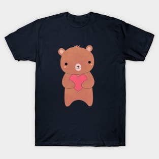 Kawaii Brown Bear T-Shirt T-Shirt